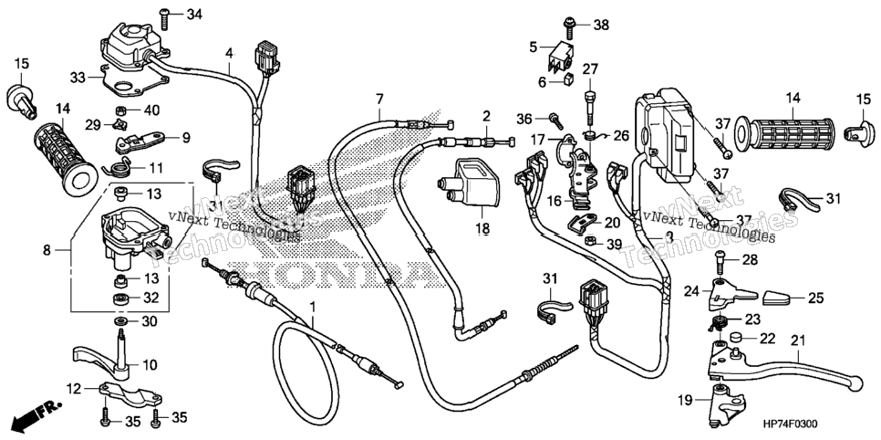 Handle Lever@Switch@Cable
