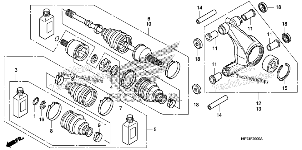 Rear Knuckle@Rear Driveshaft