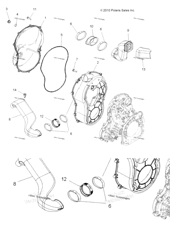 Body, Clutch Cover