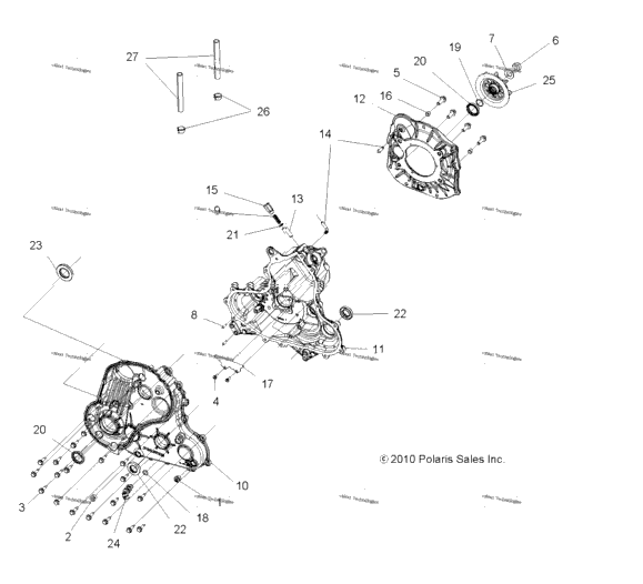 Drive Train, Main Gearcase (49Atvgearcase1332845)