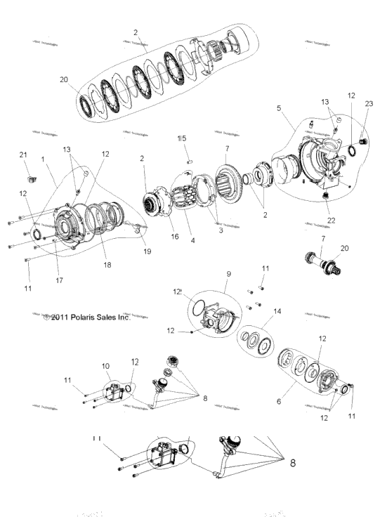 Drive Train, Front Gearcase Internals