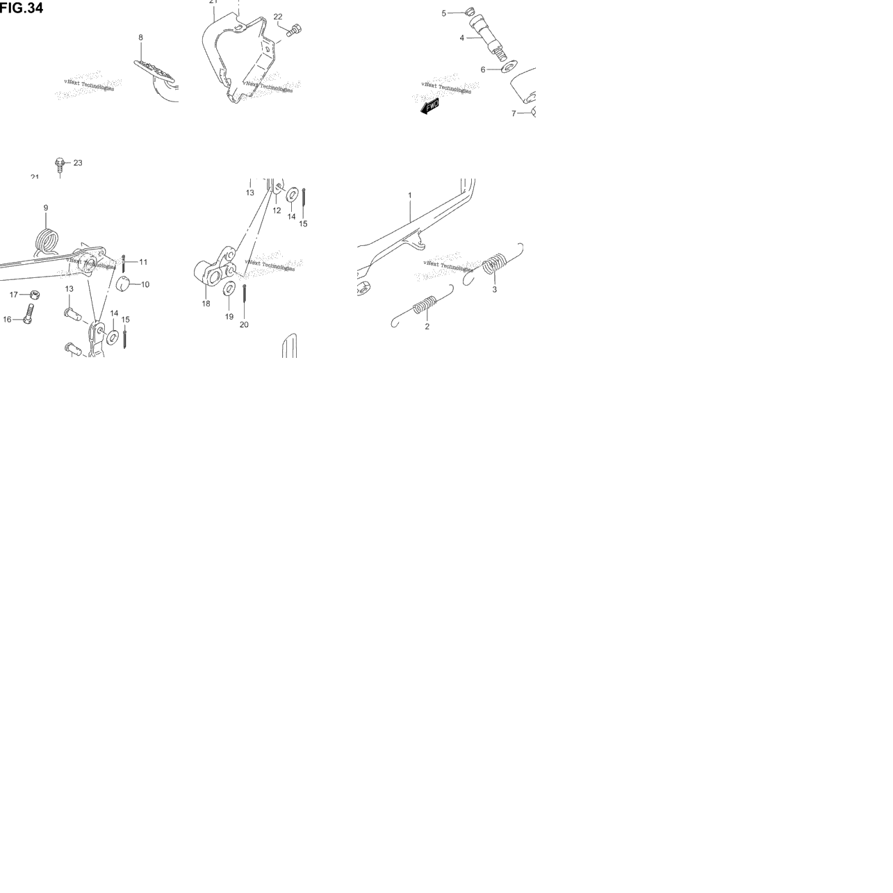 Prop Stand - Rear Brake