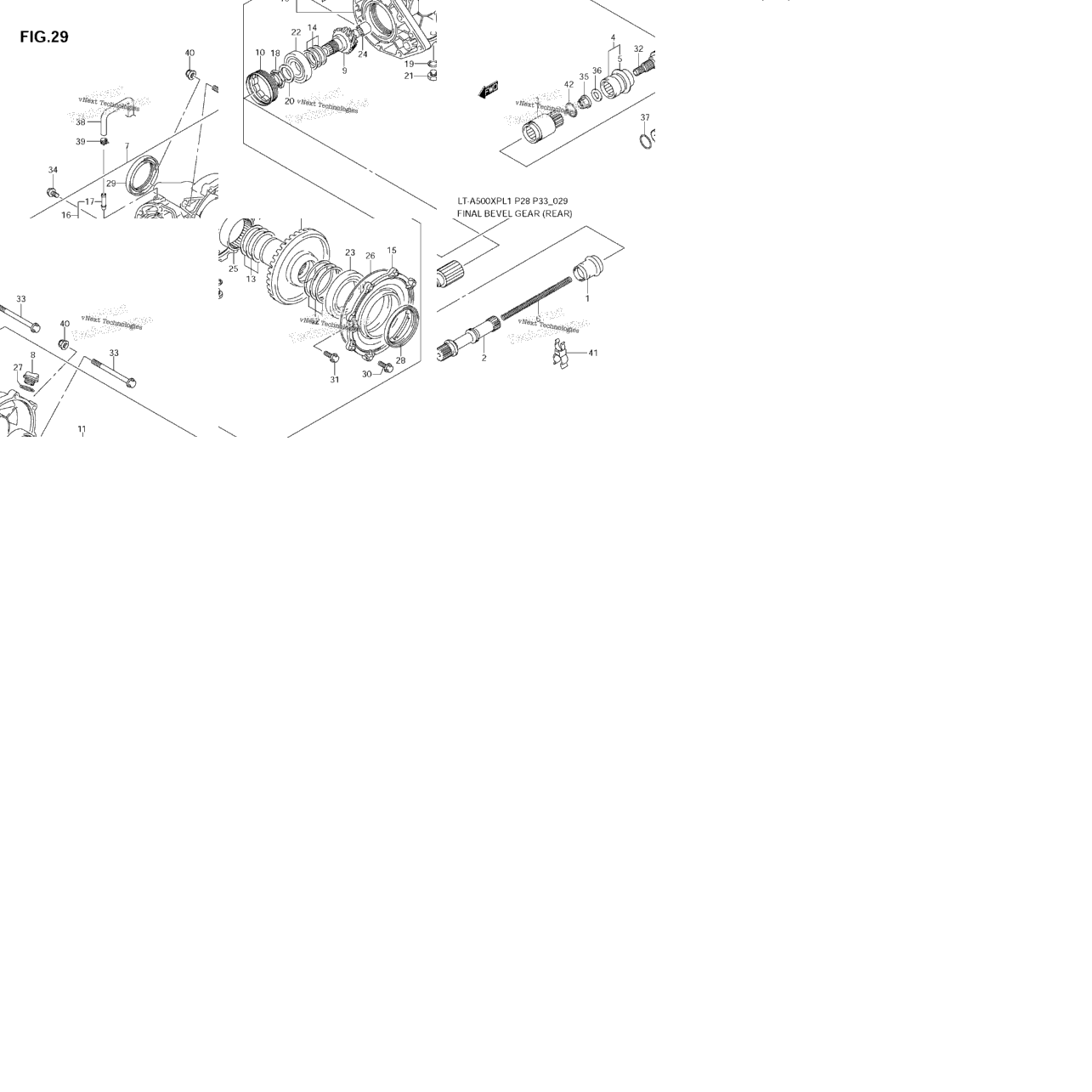 Final Bevel Gear (Rear)