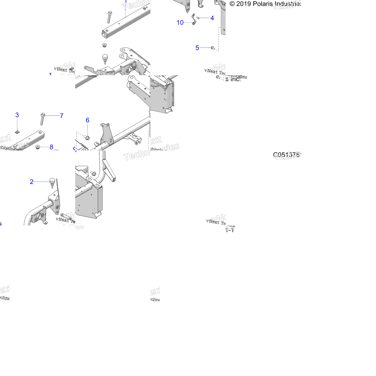 Chassis, Front Frame Asm. T22aaalhdcr/Lgdcr Only (C05137811)