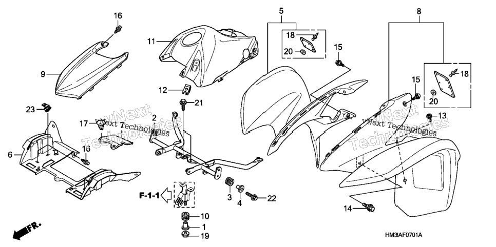 Front Fender (Trx300ex'07-)