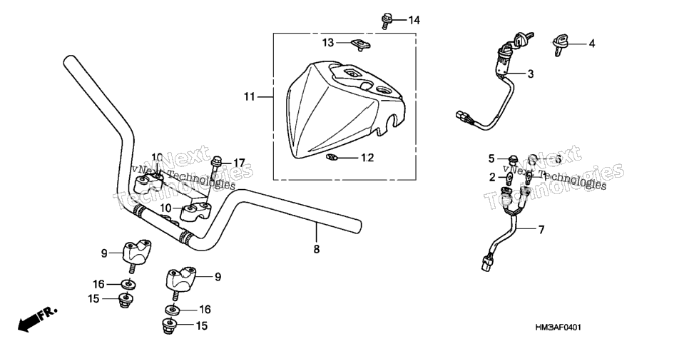 Handlebar (Trx300ex'07-)