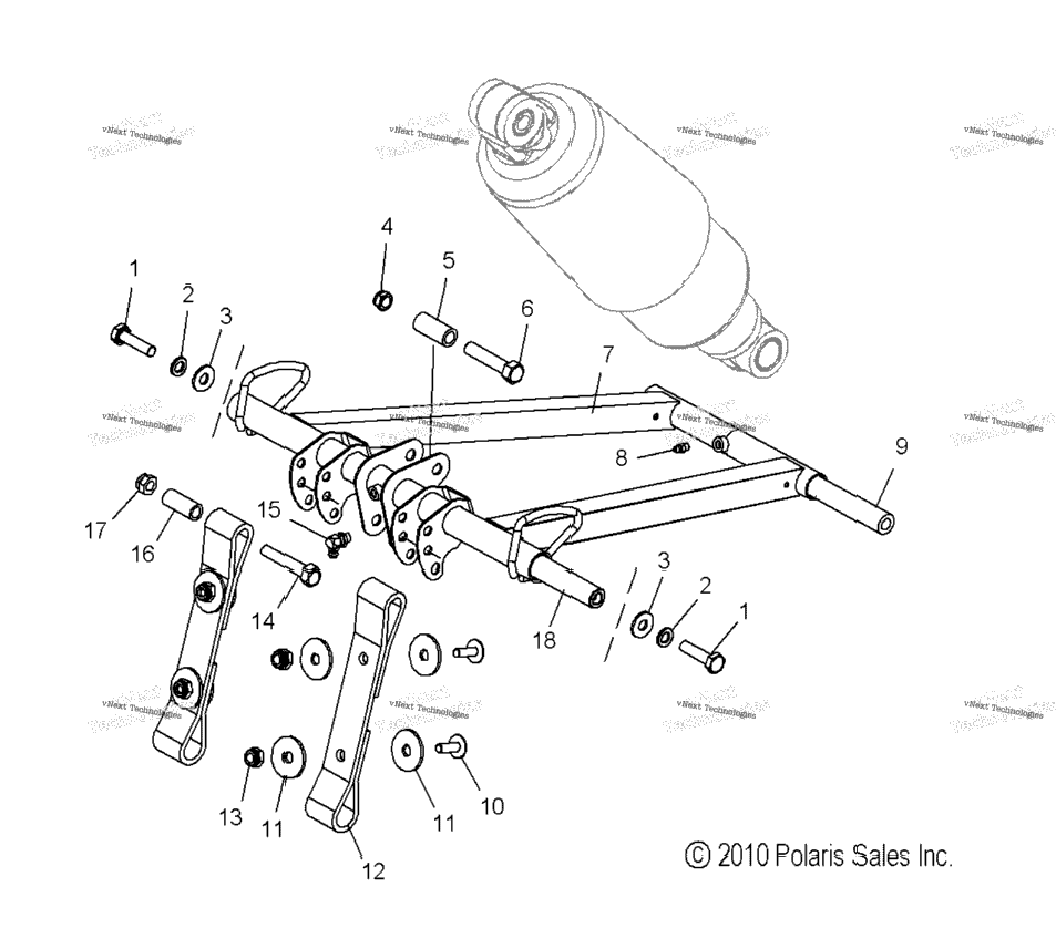 Suspension, Torque Arm, Front
