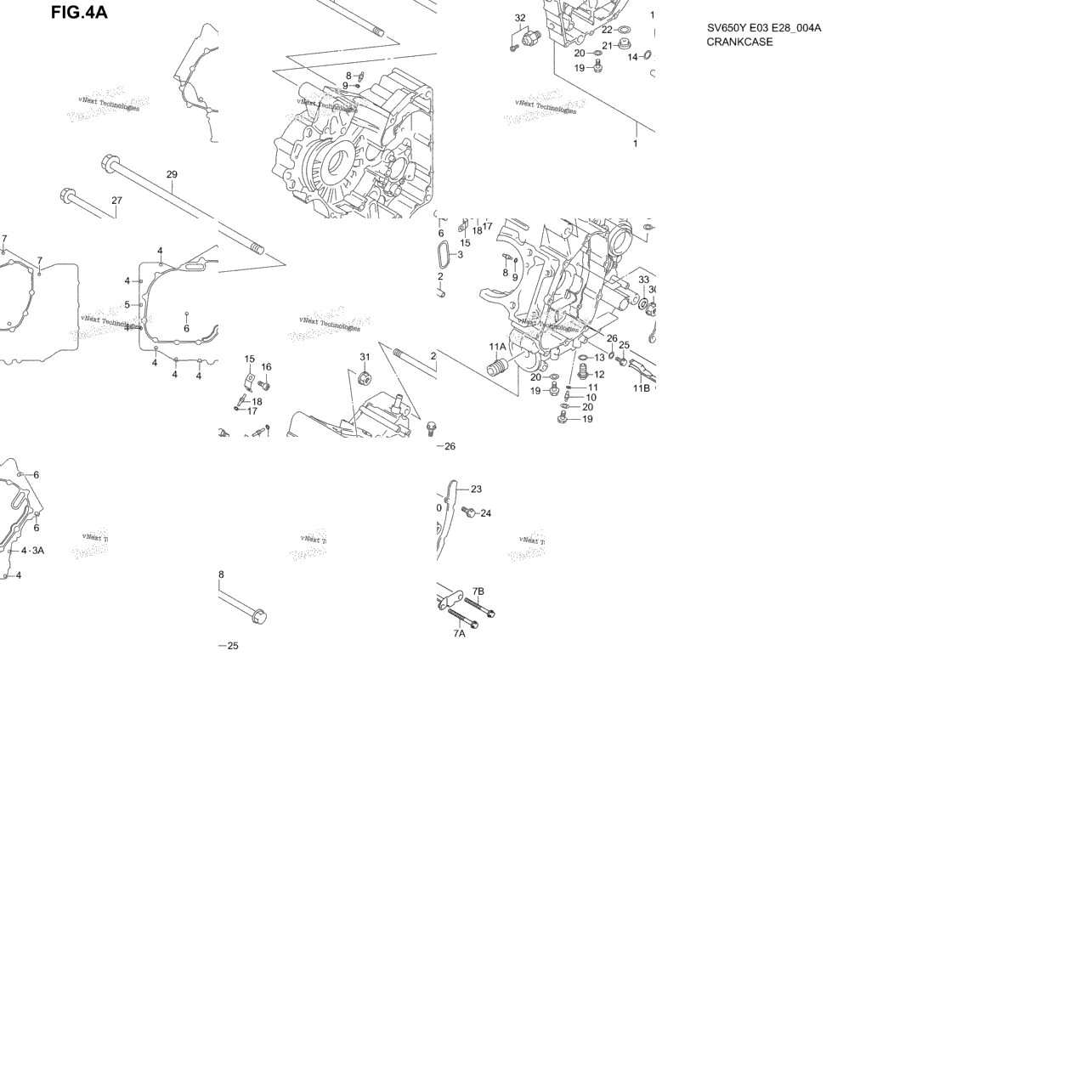 Crankcase (Model K1/K2)