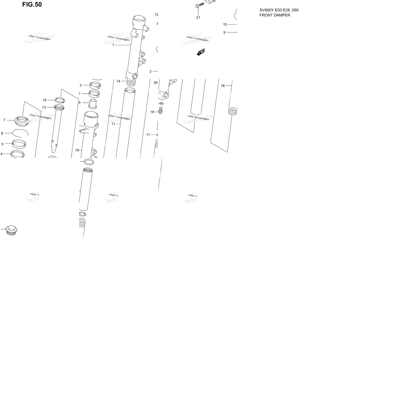 Front Fork Damper (Model X/Y)