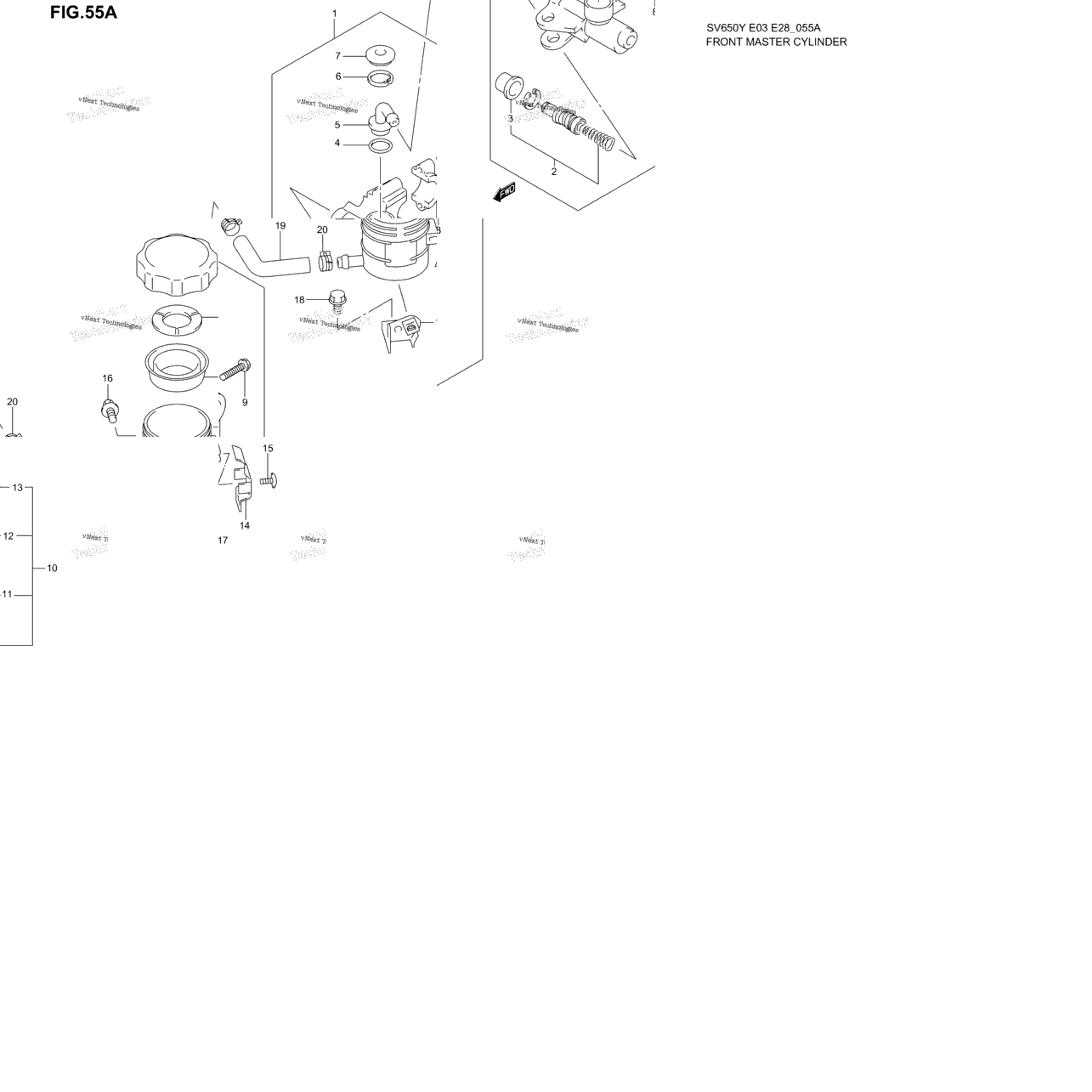 Front Master Cylinder (Sv650sx/Sy/Sk1/Sk2)
