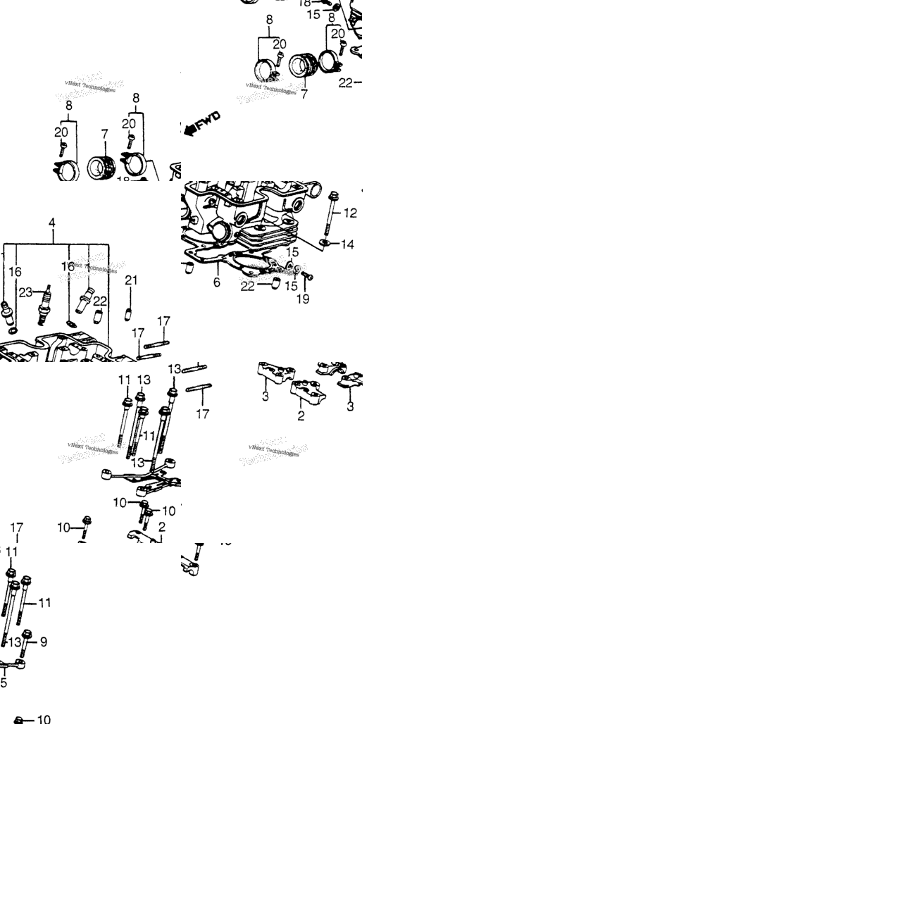 Cylinder Head (Rr.)
