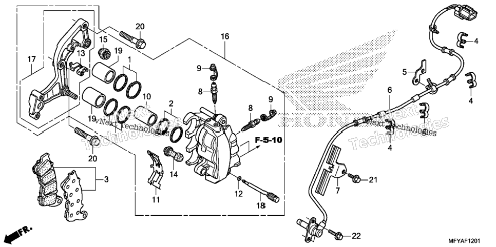 Front Brake Caliper (Abs)