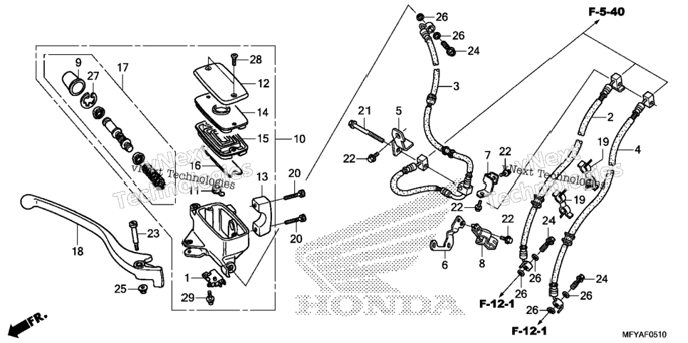 Front Brake Master Cylinder (Abs)