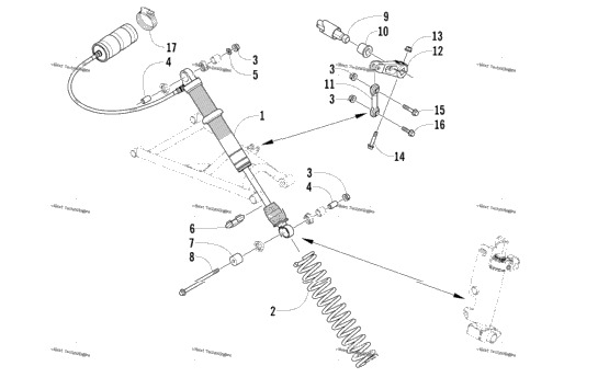 Shock Absorber And Sway Bar Assembly
