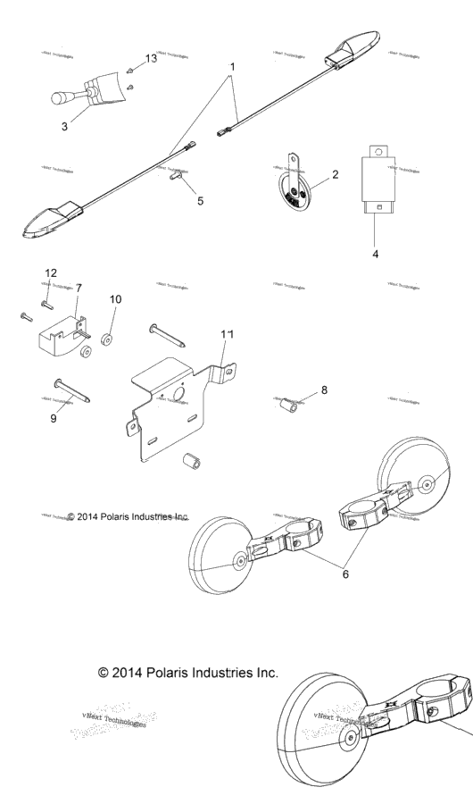 Electrical, Turn Signals, Horn And Mirrors