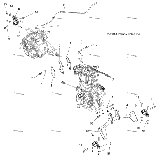 Engine, Transmission Mounting & Long Block