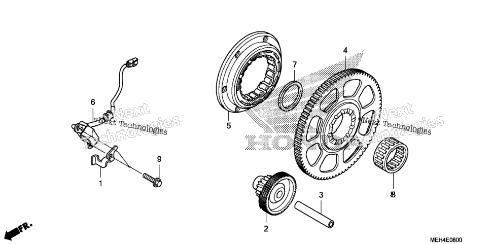 Pulse Generator + Starting Clutch