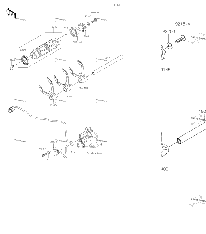 Gear Change Drum/Shift Fork(S)