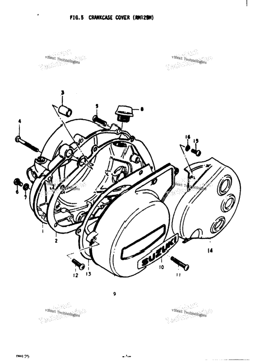 Crankcase Cover (Rm125m)