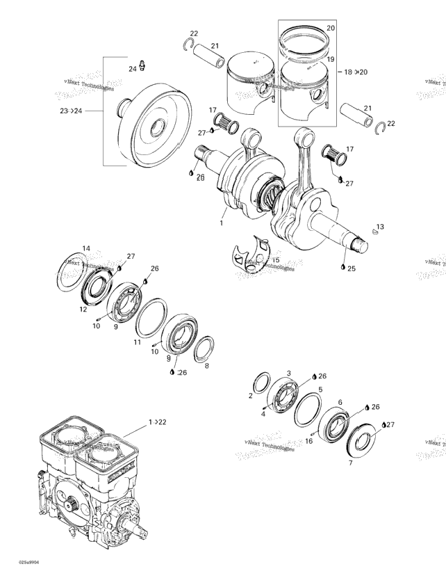 Crankshaft And Pistons