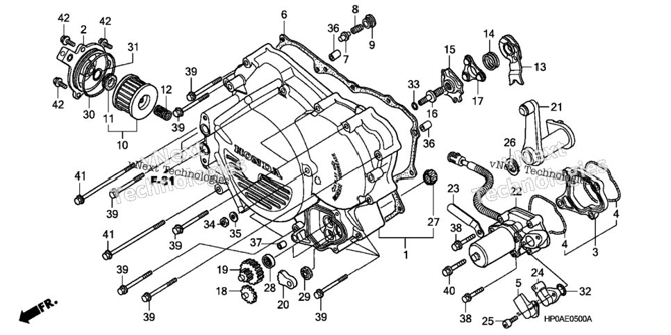 Front Crankcase Cover (Trx500fe/Fpe)
