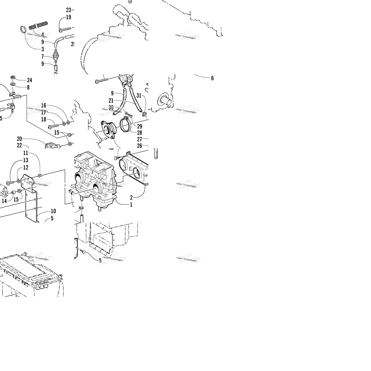 Carburetor And Fuel Pump Assembly
