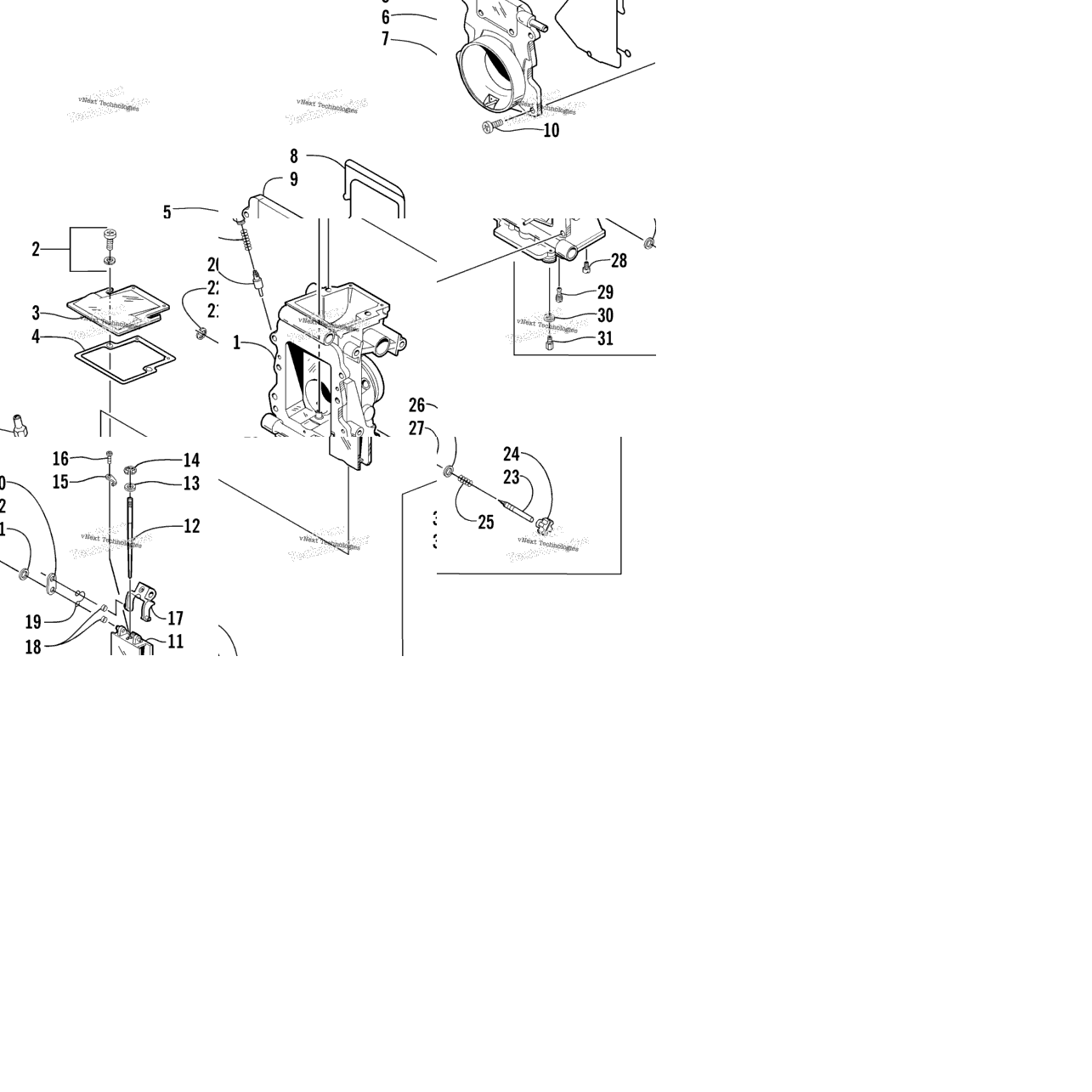 Carburetor Tm40-B73 - Internal Parts