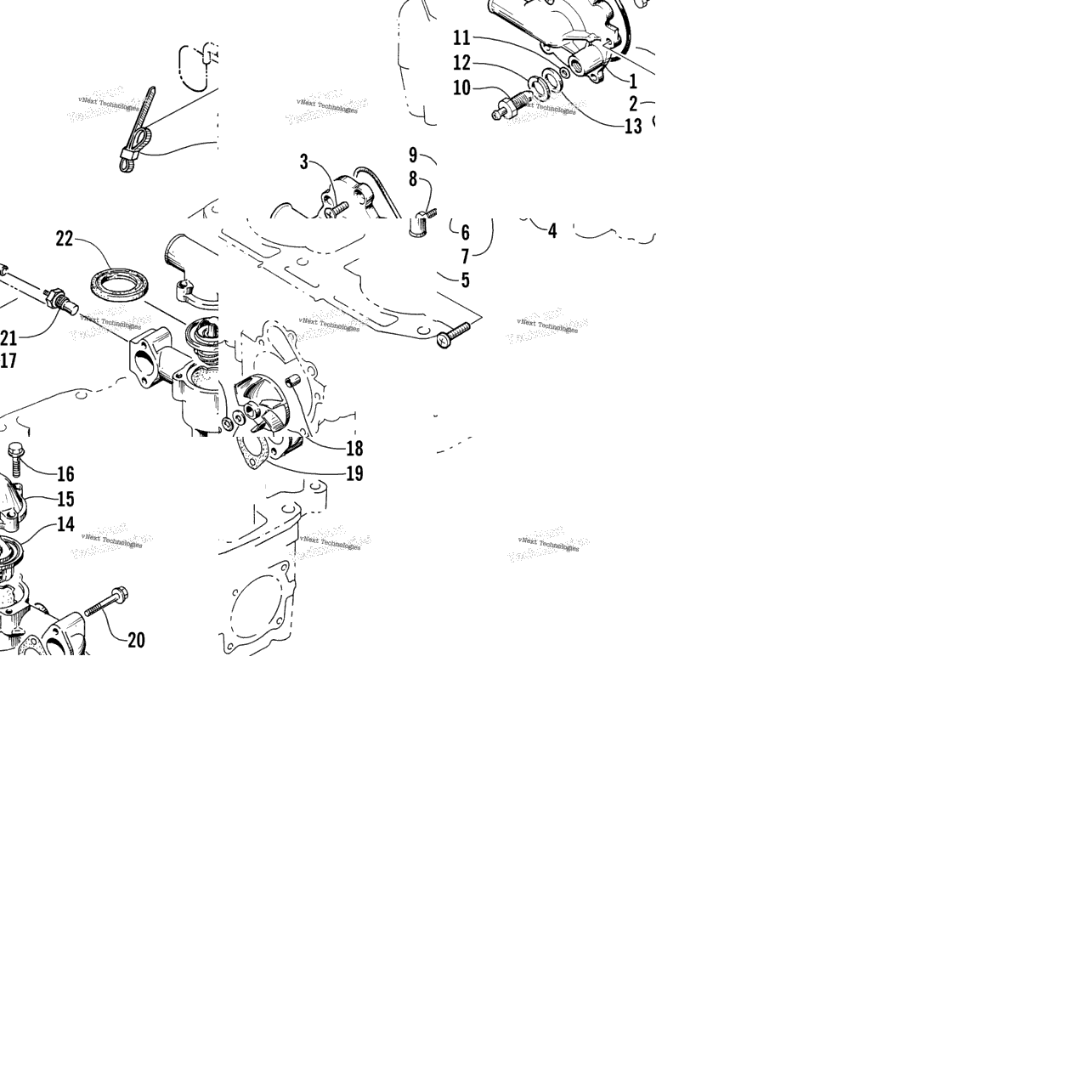 Water Pump And Thermostat