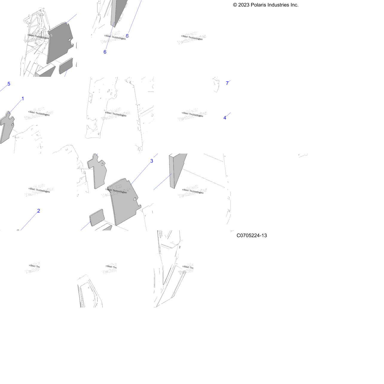 Body, Pillar Foam And Liners G24g2w99