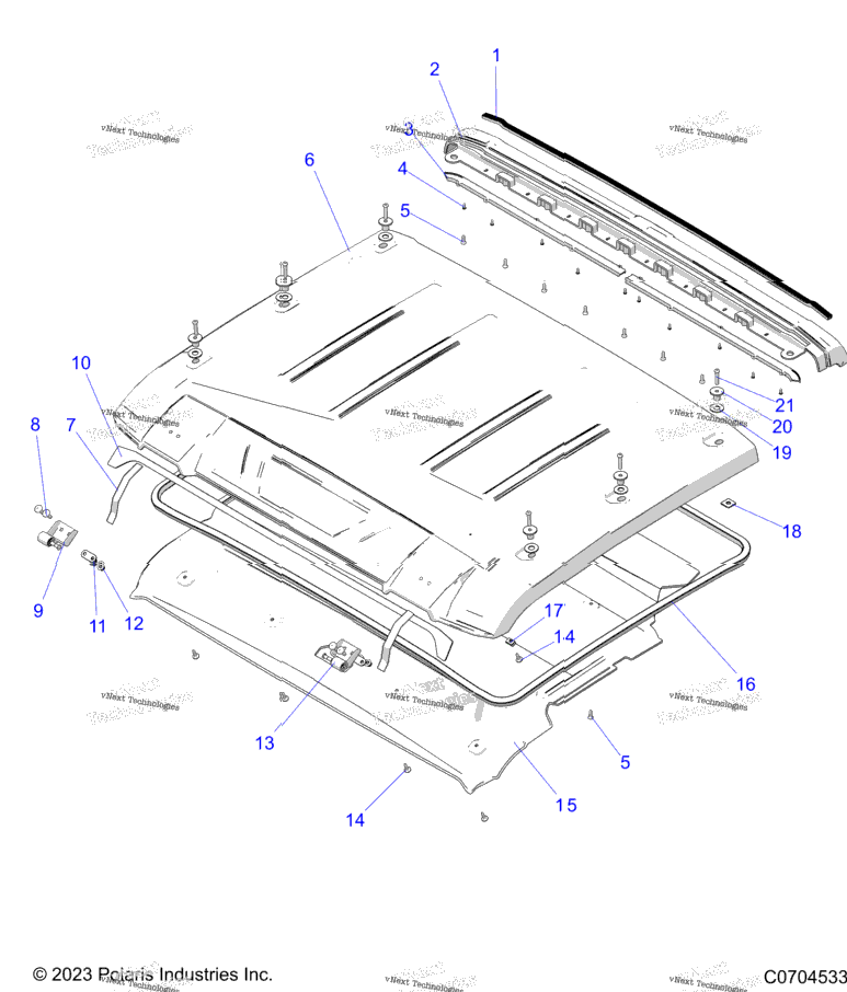 Body, Roof Asm. G24g2w99a/99B