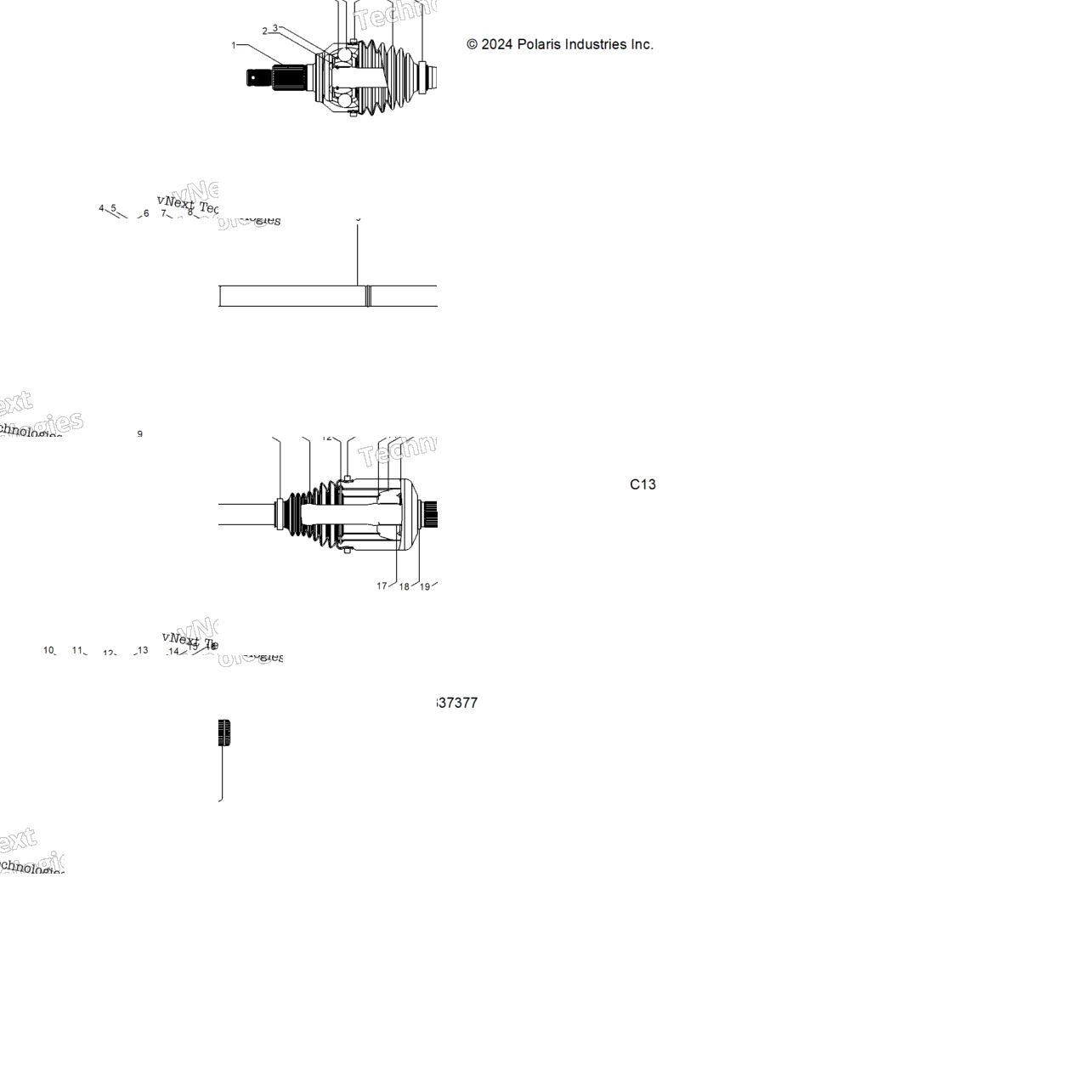 Drive Train, Front Half Shaft