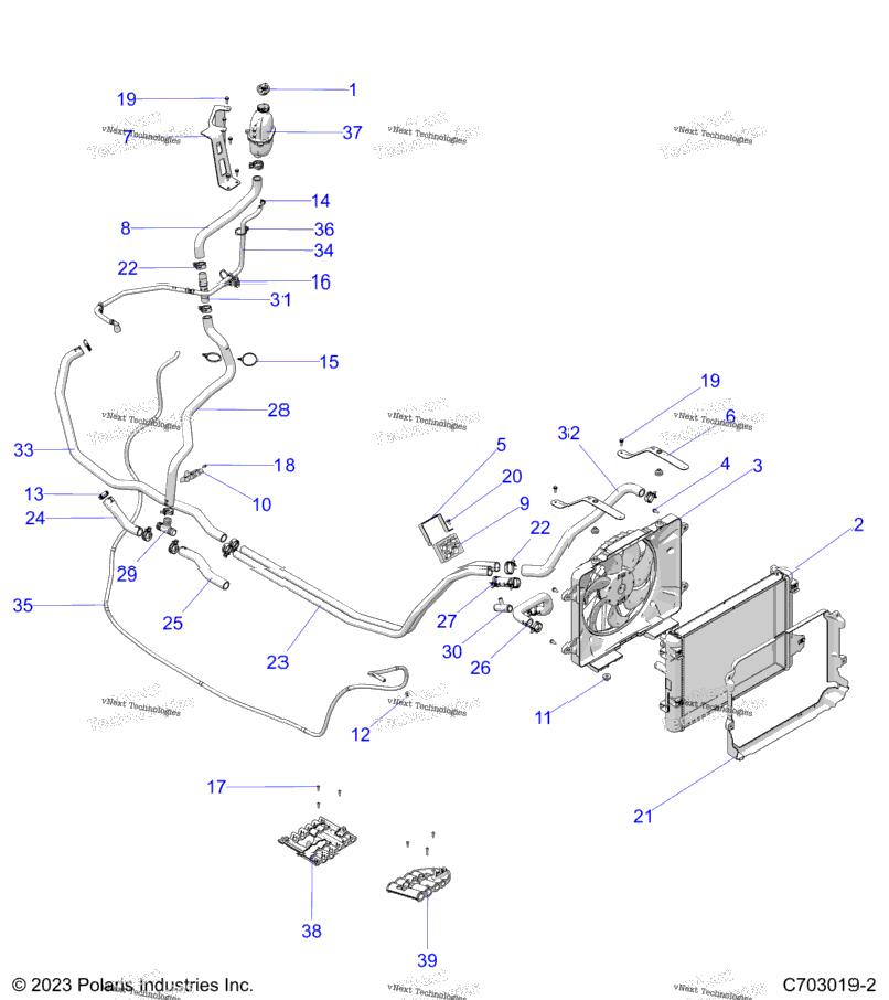 Engine, Cooling G24g2w99a/99B
