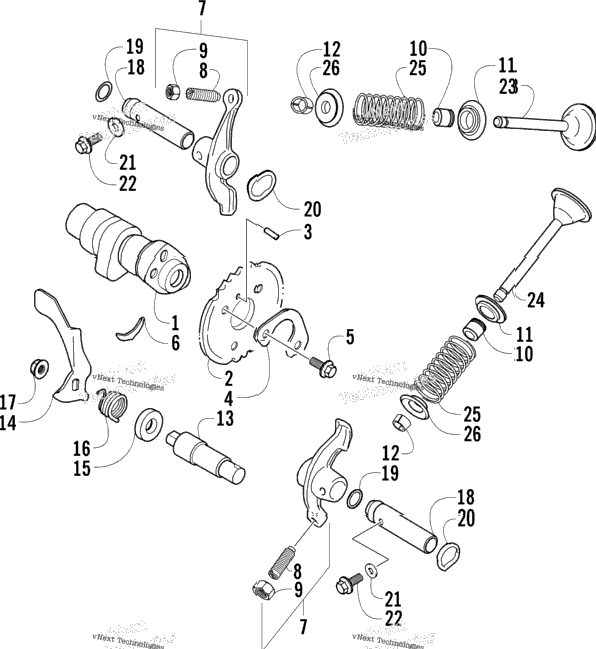 Cam Shaft Valve Assembly