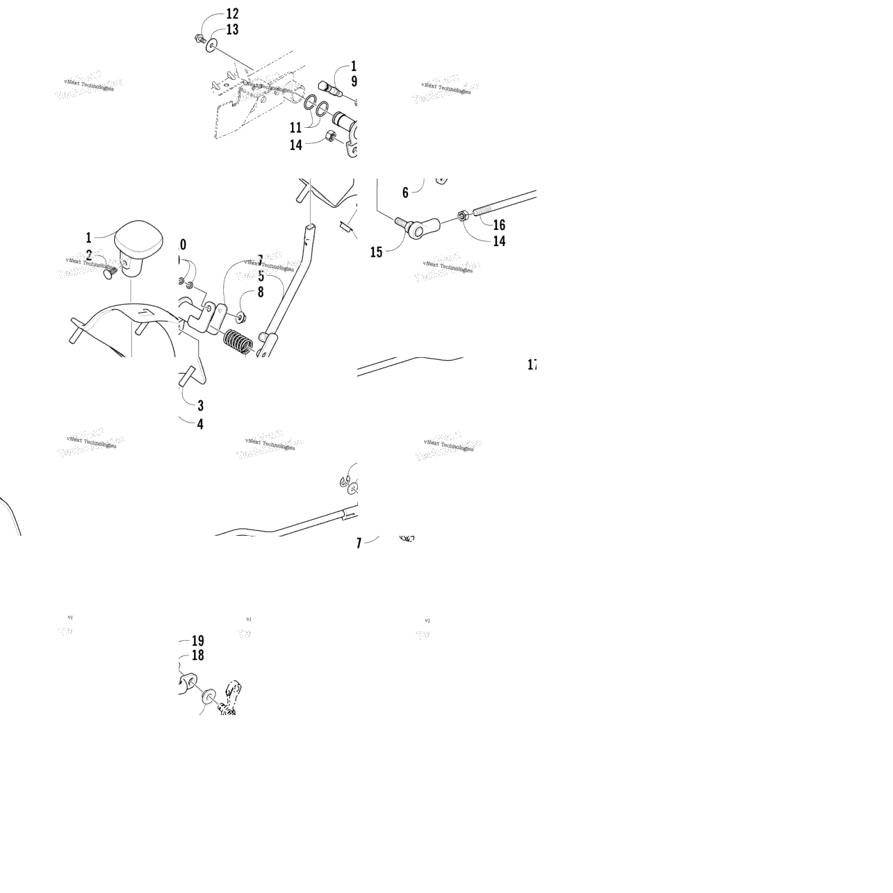 Reverse Shift Lever Assembly