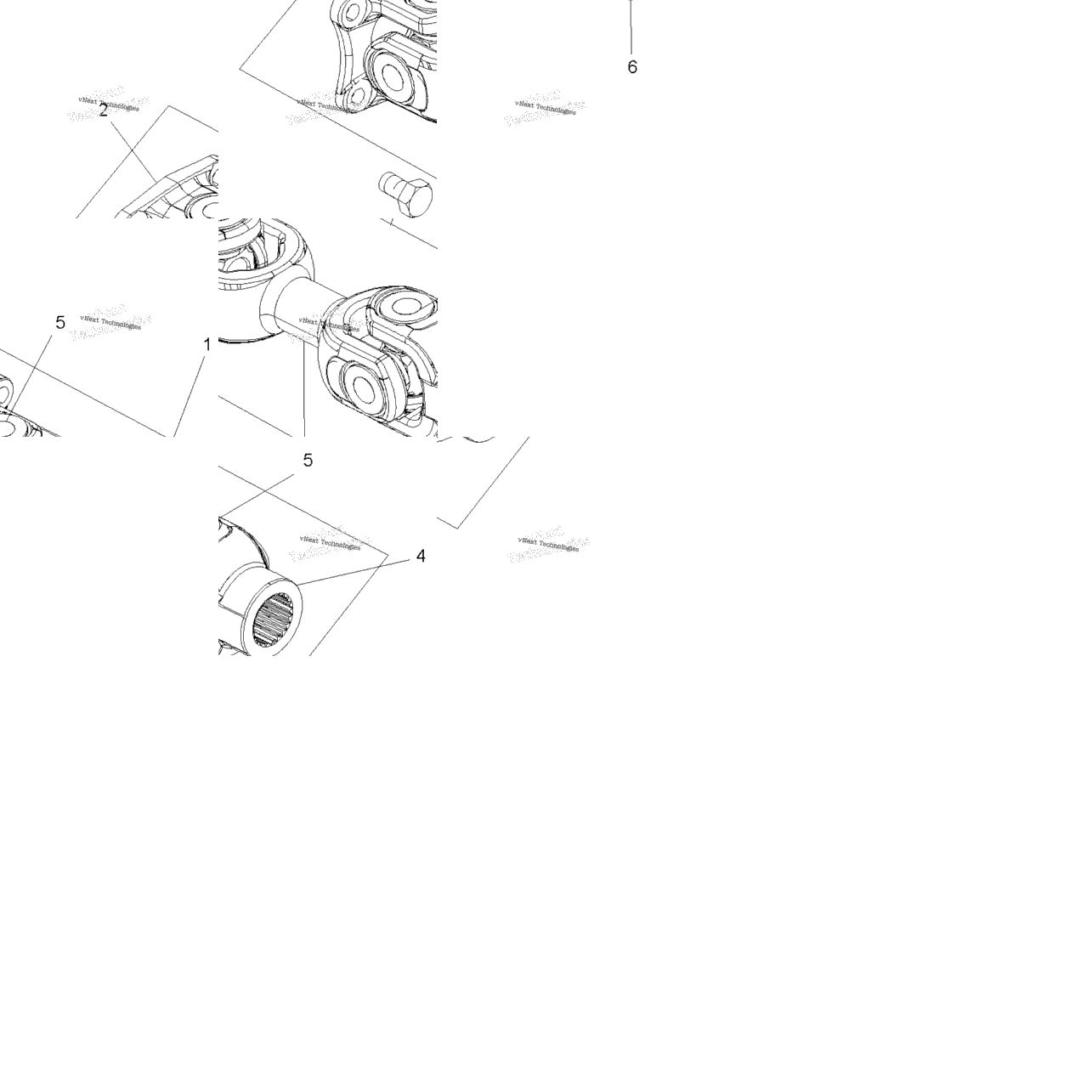Drive Train, Prop Shaft, Rear