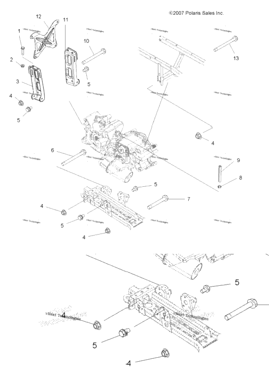 Drive Train, Main Gearcase Mounting