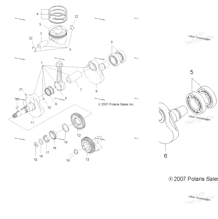 Engine, Crankshaft & Piston