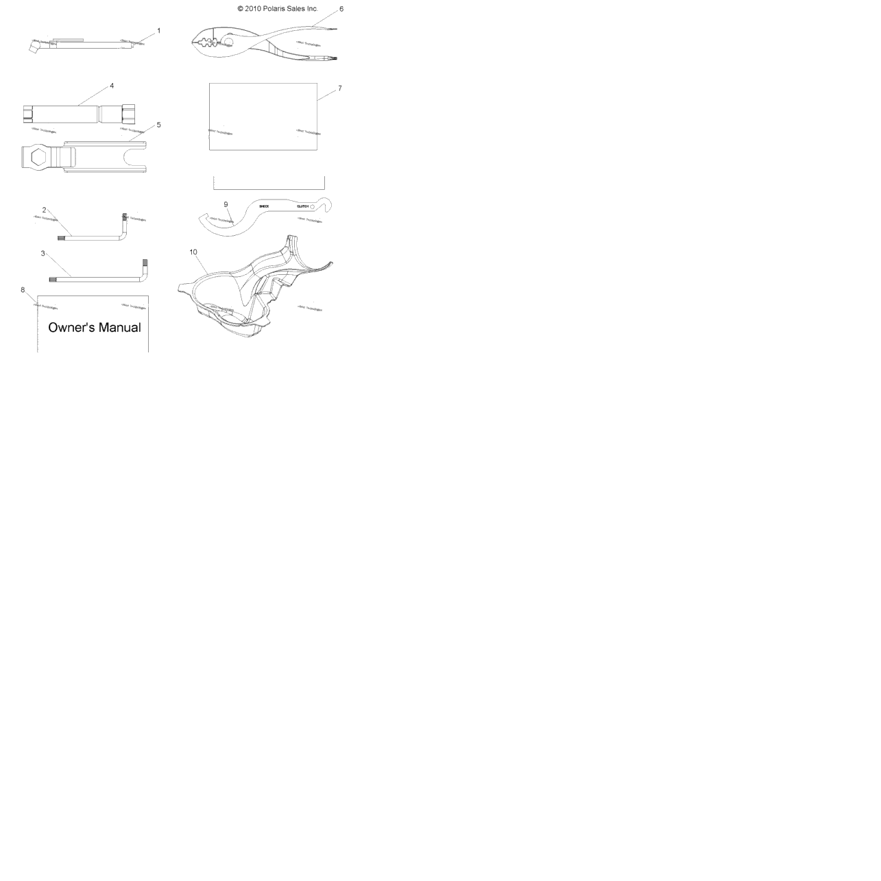 References, Tool Kit & Owners Manual