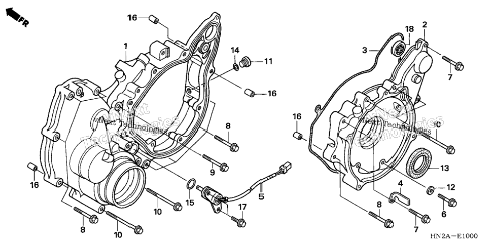 Rear Crankcase Cover