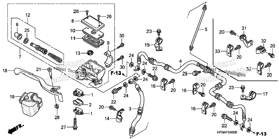 Front Brake Master Cylinder