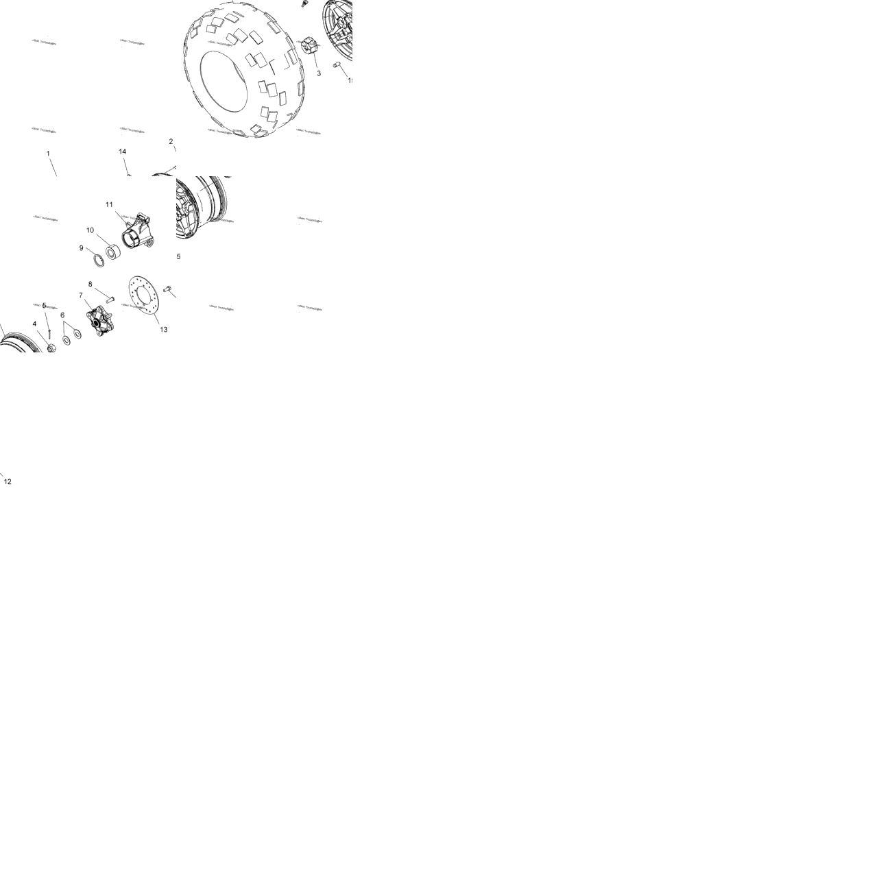 Wheels, Rear Tire & Brake Disc