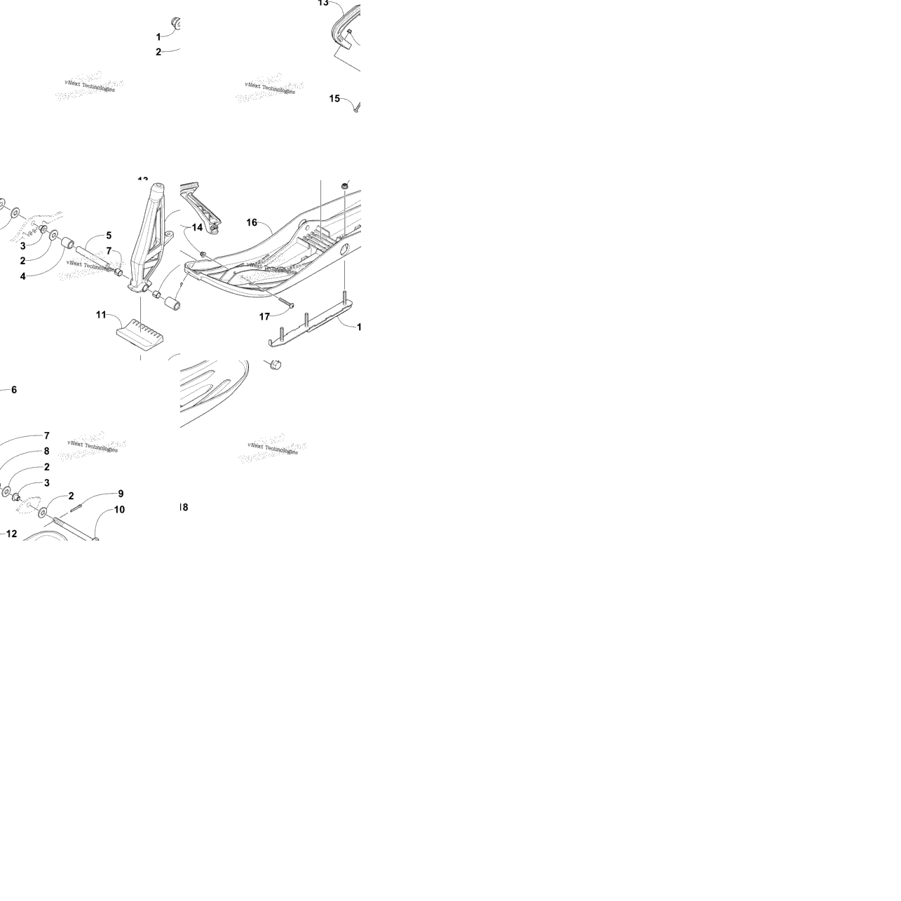 Ski And Spindle Assembly