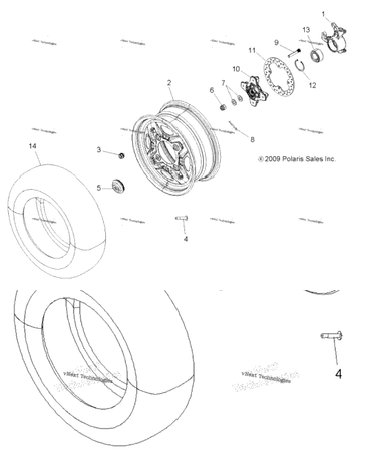 Wheels, Front & Hub A13gh85aj