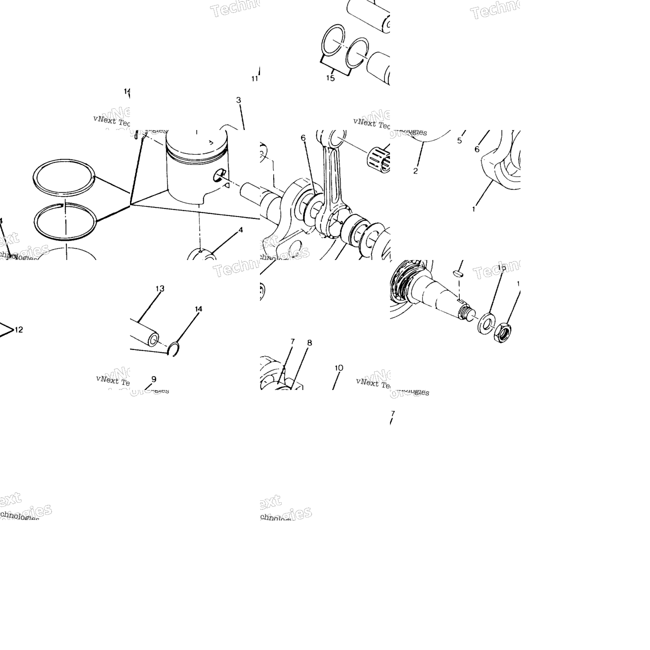 Crankshaft & Piston Assembly 250 6X6 / W928727