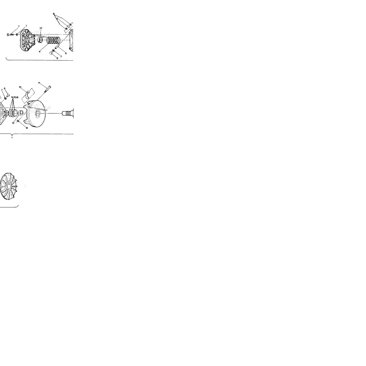 Drive Clutch Assembly 250 6X6 / W928727
