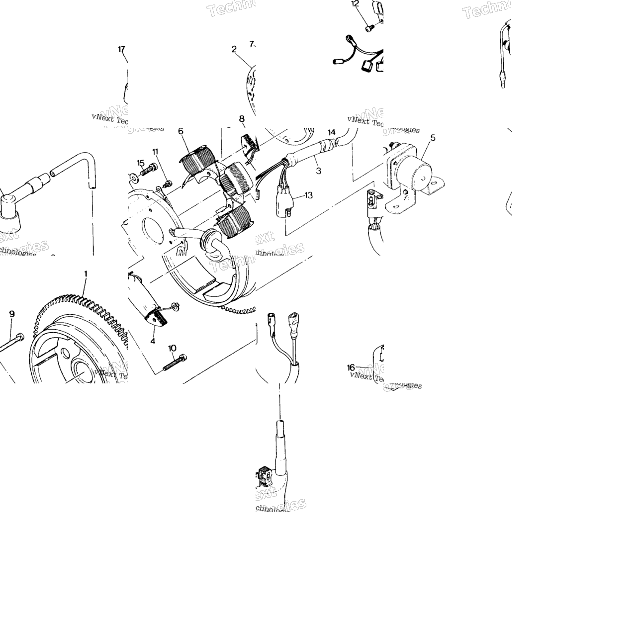 Magneto Assembly 250 6X6 / W928727
