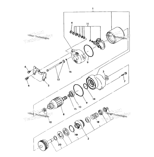 Starting Motor Assembly 250 6X6 / W928727