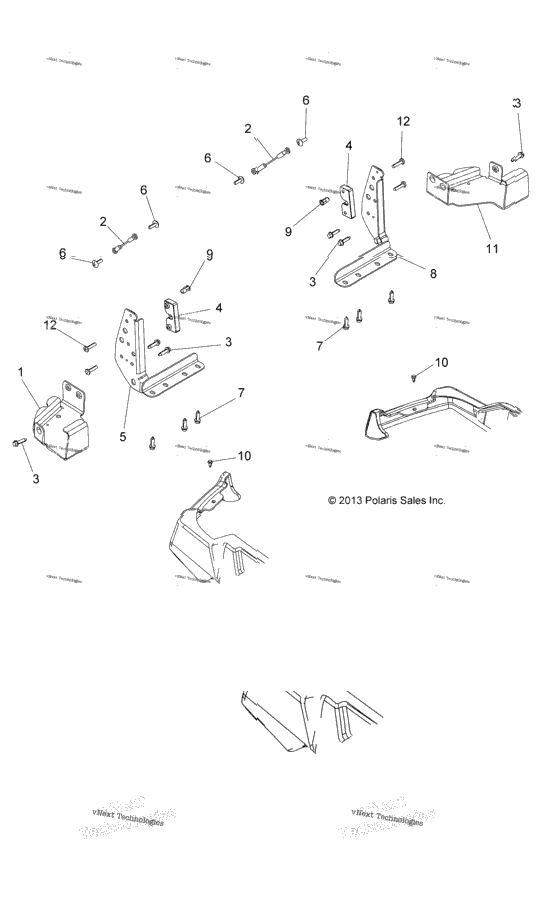 Body, Tailgate Brackets