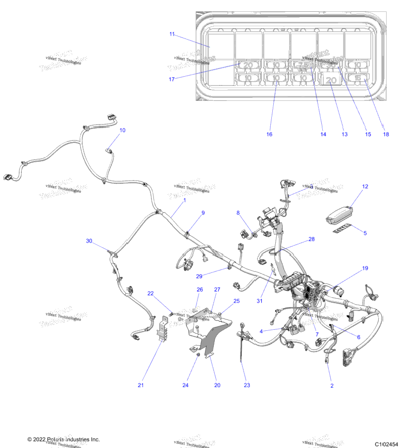 Electrical, Main Wire Harness A24see57b1/B3/B6/B9