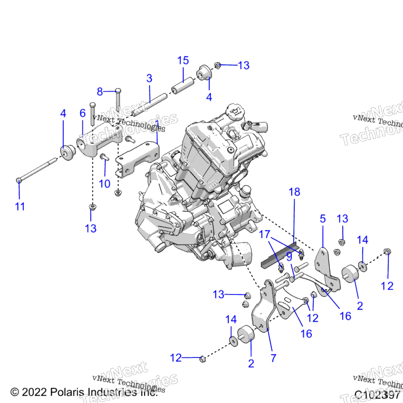 Engine, Mounting & Long Block A24see57a1/A3/A6/A9/B1/B3/B6/B9
